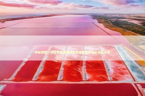神秘揭露：限定职业者如何实现速度与安全的在线平衡 新闻